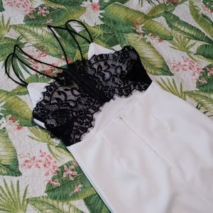 Lace Corset backed White dress